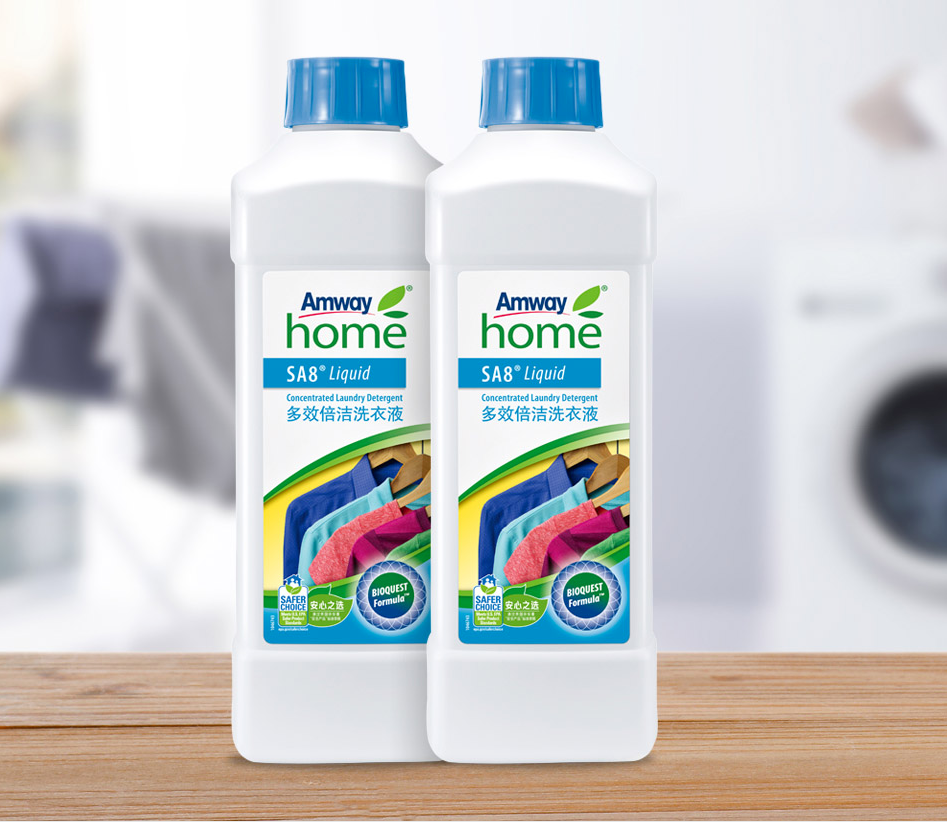 Amway home
SA8 Liquid
Concentrated Laundry Detergent
多效倍洁洗衣液

安心之选
BIOQUEST Formula