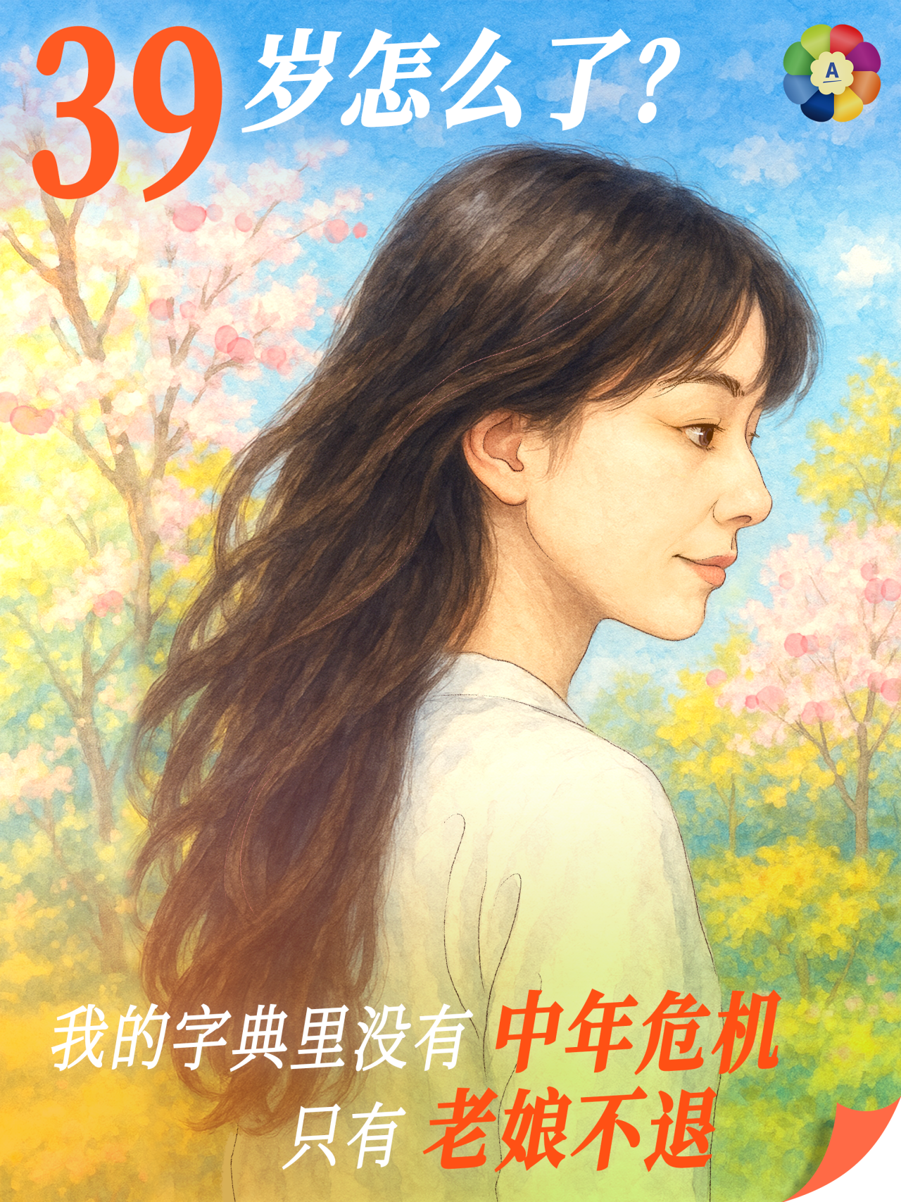 39岁怎么了？

我的字典里没有中年危机
只有老娘不退