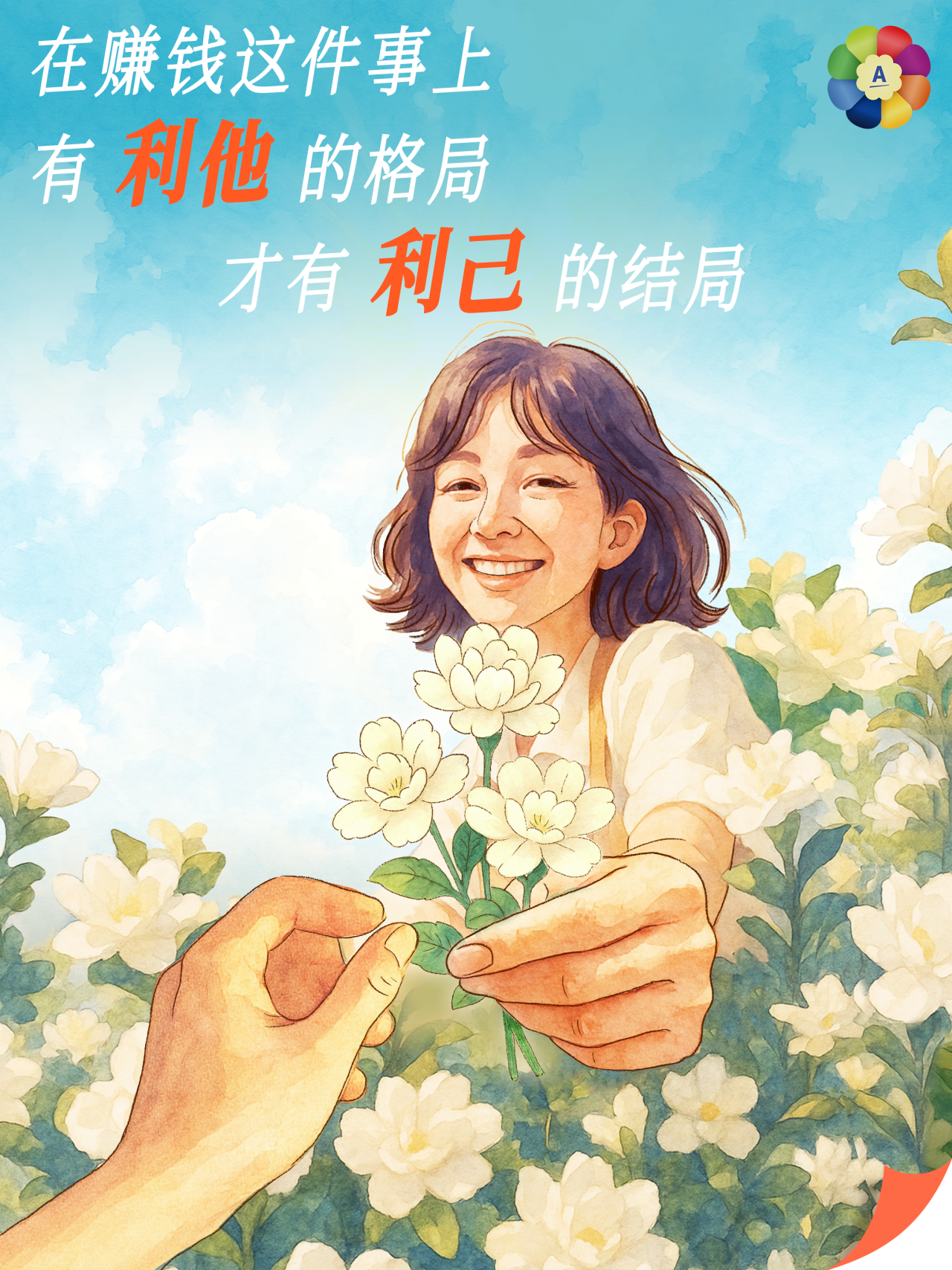 在赚钱这件事上
有 利他 的格局
才有 利己 的结局