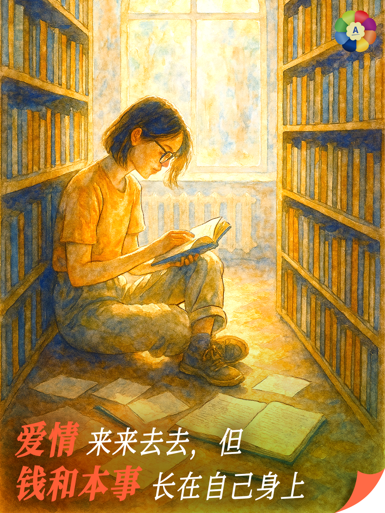 爱情来来去去，但钱和本事长在自己身上