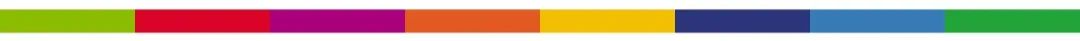 绿色、红色、紫色、橙色、黄色、深蓝色、浅蓝色、绿色