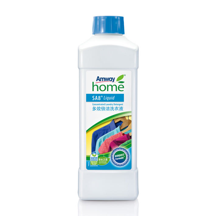 Amway
 home
 SA8 Liquid
 Concentrated Laundry Detergent
 多效倍洁洗衣液